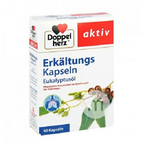 Doppelherz Jerman Bantuan Batuk Eucalyptus Kapsul Minyak Versi Luar Ne...