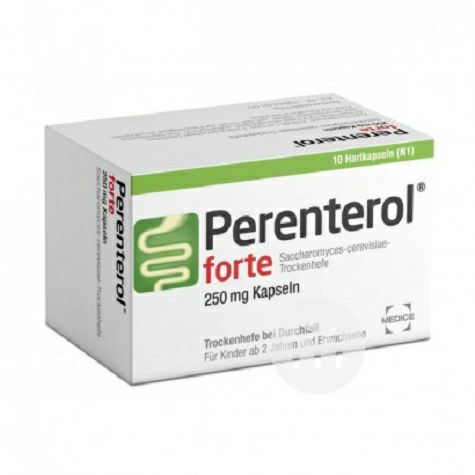 Perenterol Perenterol Jerman anti-diare ragi gastrointestinal 250 mg kapsul 10 kapsul edisi luar negeri
