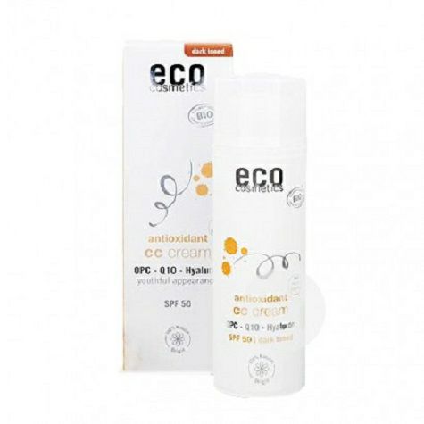 ECO Germany ECO Kosmetik Anti-Penuaan Firming CC Cream SPF50 Dark Over...