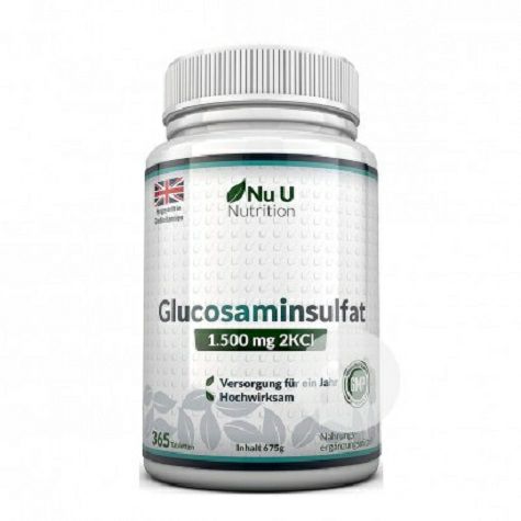 Nu U UK Nu U Glucosamine Sulfate 1.500mg 2KCI Tablet Edisi Luar Negeri