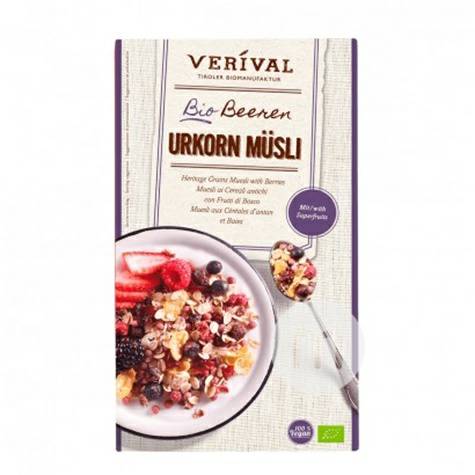 Verival Germany Verival Organic Muesli Sarapan Berry Oatmeal Versi Luar Negeri