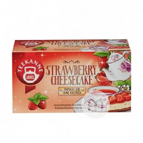 TEEKANNE Jerman TEEKANNe strawberry buah teh keju edisi luar negeri