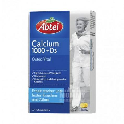 Abtei German High Calcium High Vitamin D3 Tablet Versi Luar Negeri