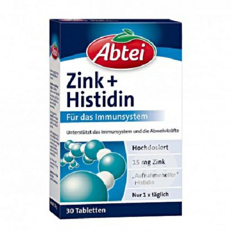 Abtei German Zinc + Histidine Nutrition Tablets Versi Luar Negeri