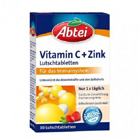 Abtei German Vitamin C + Zinc Nutrition Lozenges Overseas Version