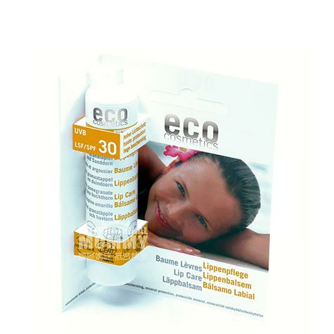 ECO German Organic Natural Sunscreen Isolasi Balsem Bibir SPF30 Versi Luar Negeri