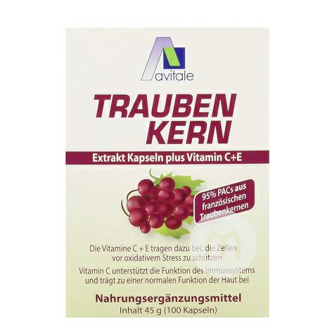 Avitale German Grape Seed Extract 100 Kapsul Versi Luar Negeri