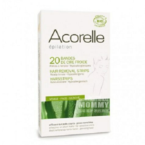 Acorelle France 100% strip hair removal lilin dingin alami versi luar negeri