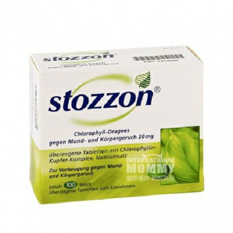 Stozzon Germany tozzon tablet berlapis gula klorofil 100 kapsul edisi ...