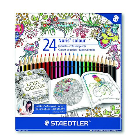 STAEDTLER Jerman Johanna Besford Edition Pensil warna berminyak 24 war...