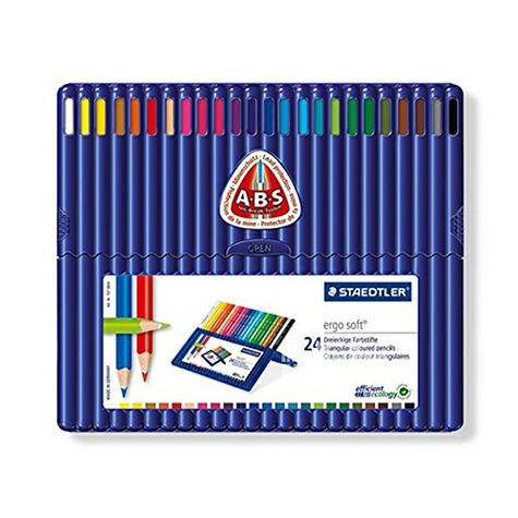 STAEDTLER Germany Pensil warna 24-warna yang larut dalam air edisi luar negeri