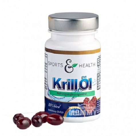 Sports & Health  Kapsul Asam Lemak Omega 3 Minyak Krill 60 Kapsul Versi Luar Negeri