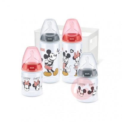 NUK Germany NUK Botol Bayi Anti-kolik Set 4 Buah Mickey Luar Negeri Edisi Asli Lokal