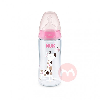 NUK Germany NUK Wide Mouth Botol Bayi Anti-kolik 300ml Pink 6-18 Bulan Asli Luar Negeri Edisi Lokal