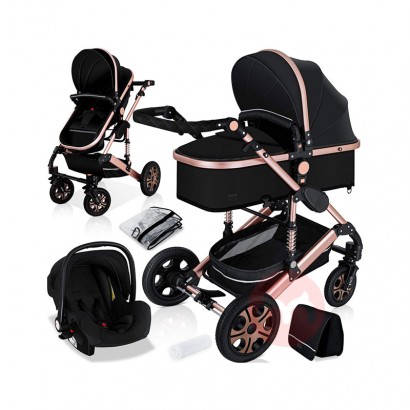 KESSER tiga dalam satu olahraga menyerap kejutan bayi stroller pakaian emas mawar