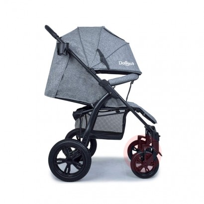 Pandangan tinggi roda besar baby stroller